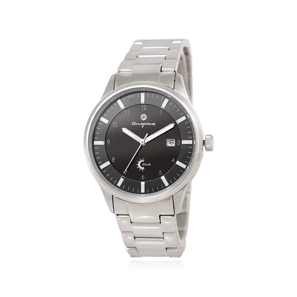 OST - Black Solar Silver Men's Couple Metal Watch - OST - Watch - Harumio