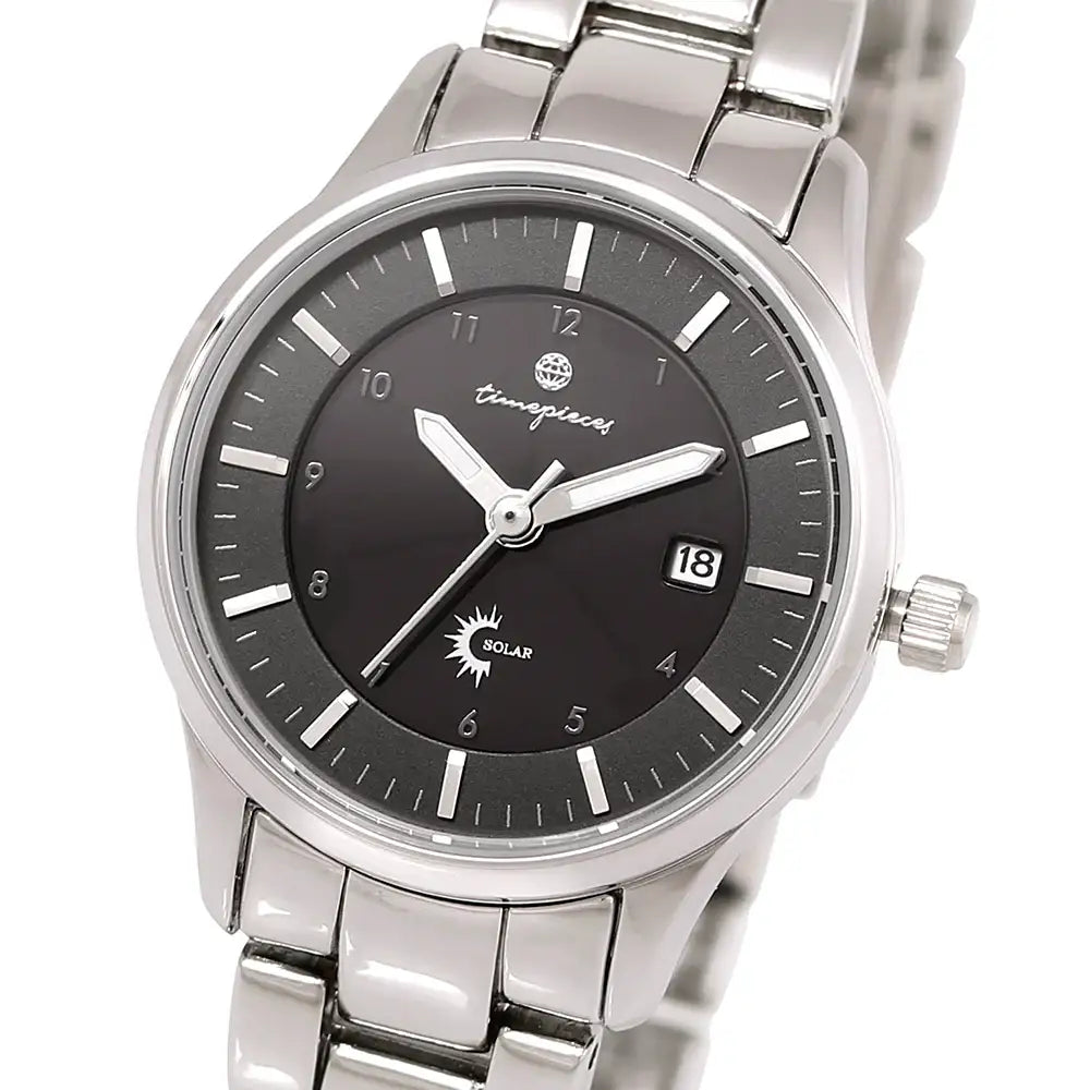 OST - Black Solar Silver Women's Couple Metal Watch - OST - Watch - Harumio