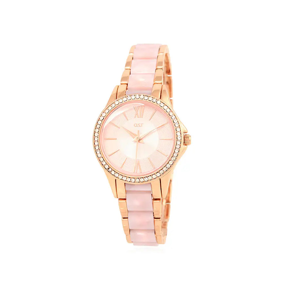 OST - Pink Mood Cubic Rose Gold Women's Metal Watch - OST - Watch - Harumio