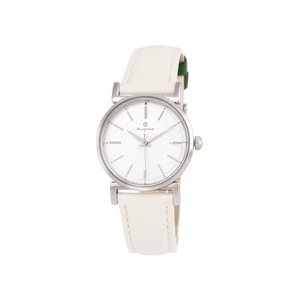 OST - Vivid Green Point Ivory Leather Watch - OST - Watch - Harumio
