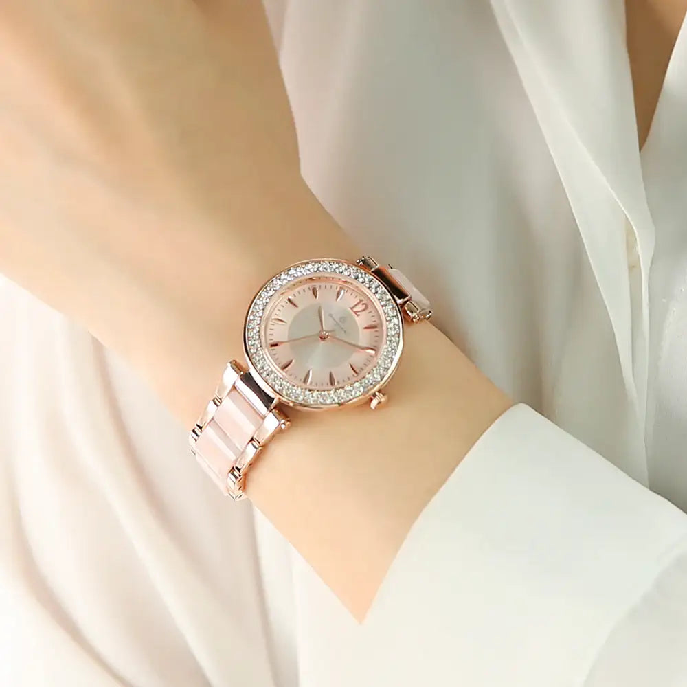 OST - Round Cubic Women's Metal Watch - OST - Watch - Harumio