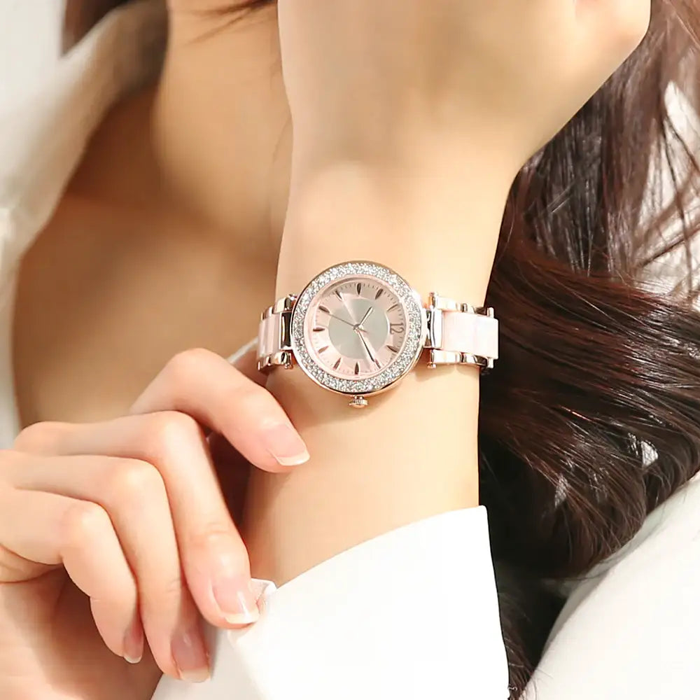 OST - Round Cubic Women's Metal Watch - OST - Watch - Harumio
