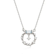 OST - Summer Aqua Silver Necklace - OST - Jewelry - Harumio