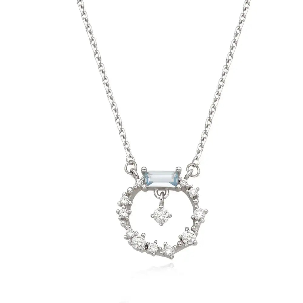 OST - Summer Aqua Silver Necklace - OST - Jewelry - Harumio
