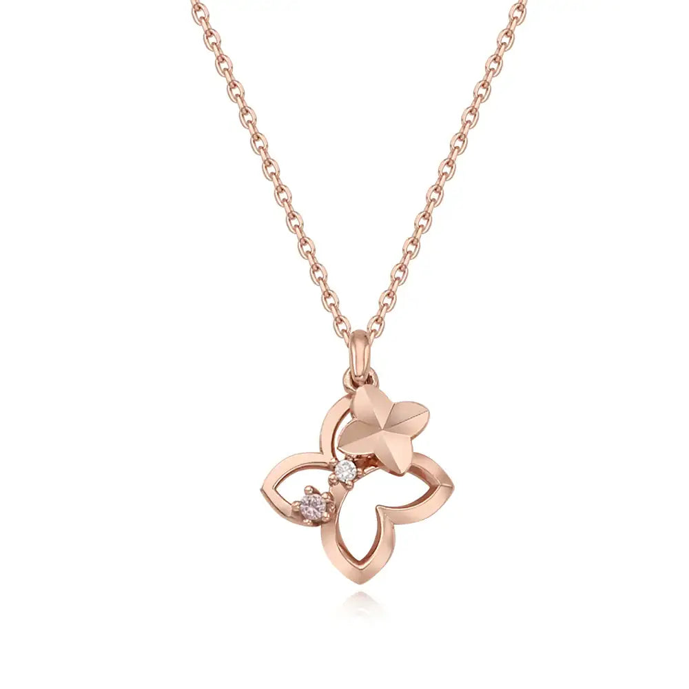 OST - Radiant Butterfly Silver Necklace - OST - Jewelry - Harumio