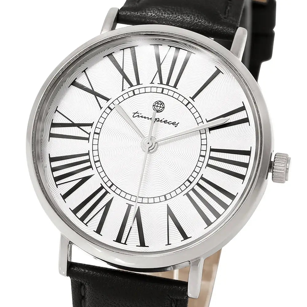 OST - Modern Time Roman Black Leather Watch (Men) - OST - Watch - Harumio