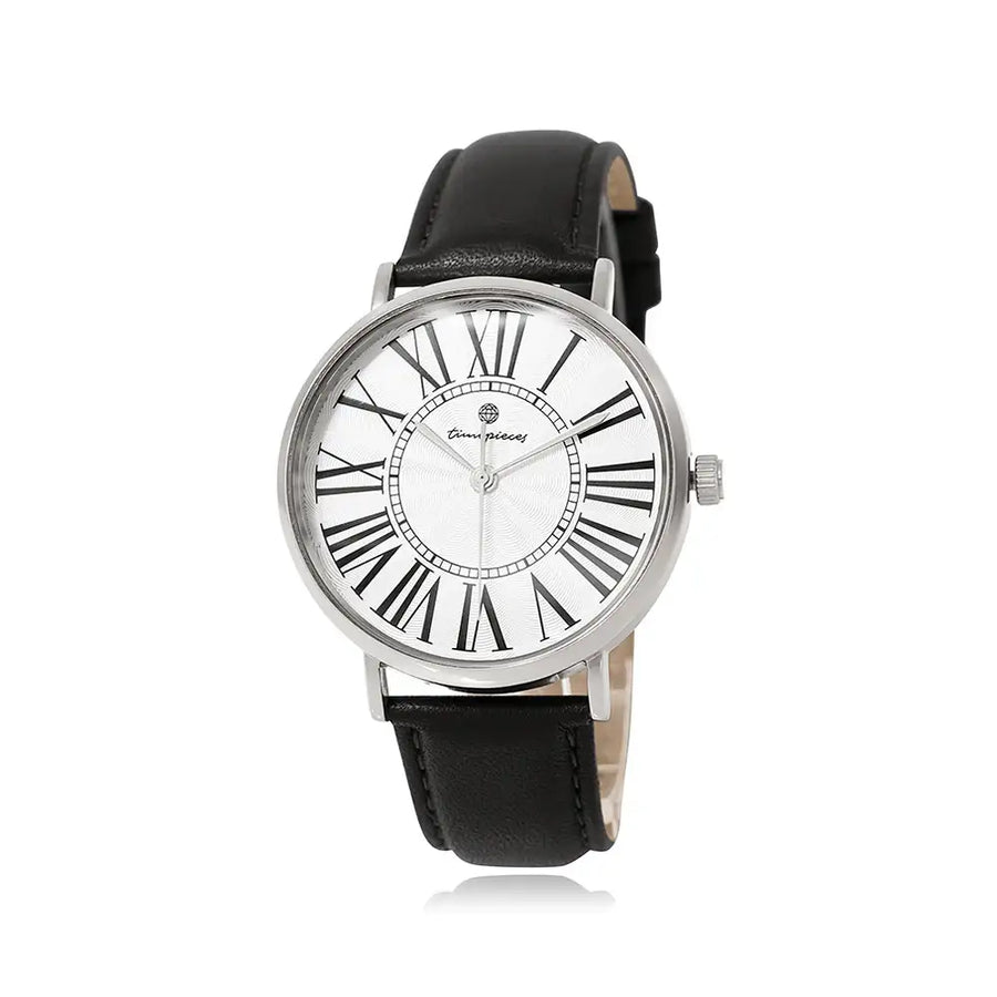 OST - Modern Time Roman Black Leather Watch (Men) - OST - Watch - Harumio