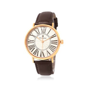 OST - Modern Time Roman Dial Red Brown Men's Leather Watch - OST - Watch - Harumio