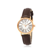 OST - Modern Time Roman Dial Red Brown Women's Leather Watch - OST - Watch - Harumio