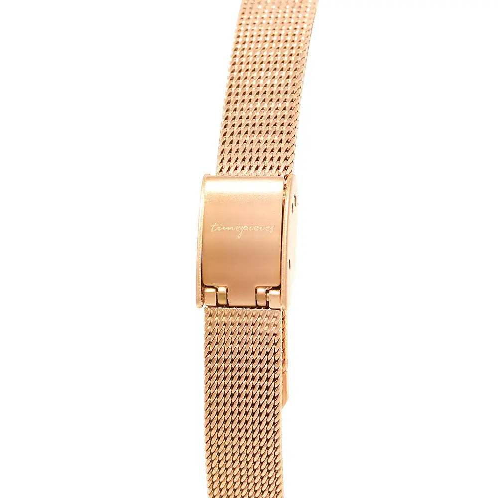 OST - Pretty Cubic Bezel Rose Gold Women's Mesh Watch - OST - Watch - Harumio