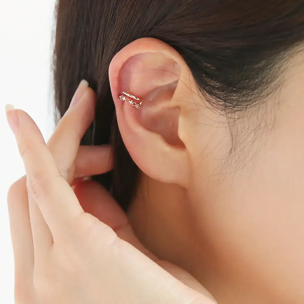 OST - Curvy Antique Pretzel Steel Ear Pierce - OST - Jewelry - Harumio