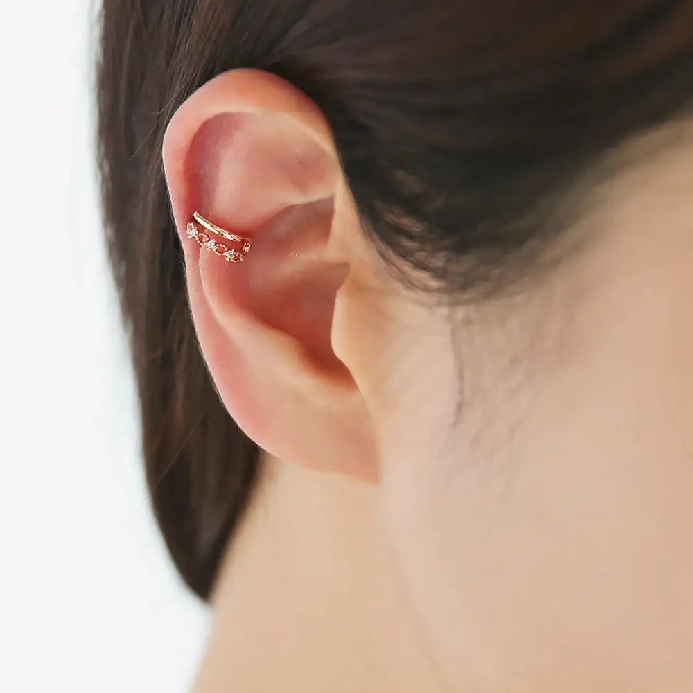 OST - Curvy Antique Pretzel Steel Ear Pierce - OST - Jewelry - Harumio