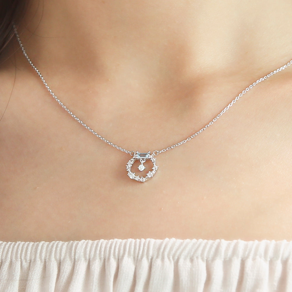 OST - Summer Aqua Silver Necklace