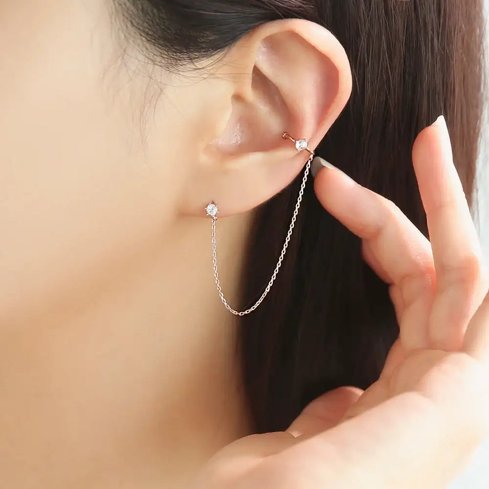 OST - Cubic Aurora Silver Package Earrings - OST - Jewelry - Harumio