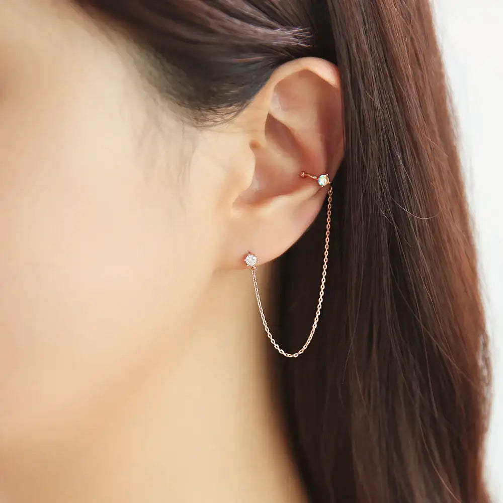OST - Cubic Aurora Silver Package Earrings - OST - Jewelry - Harumio