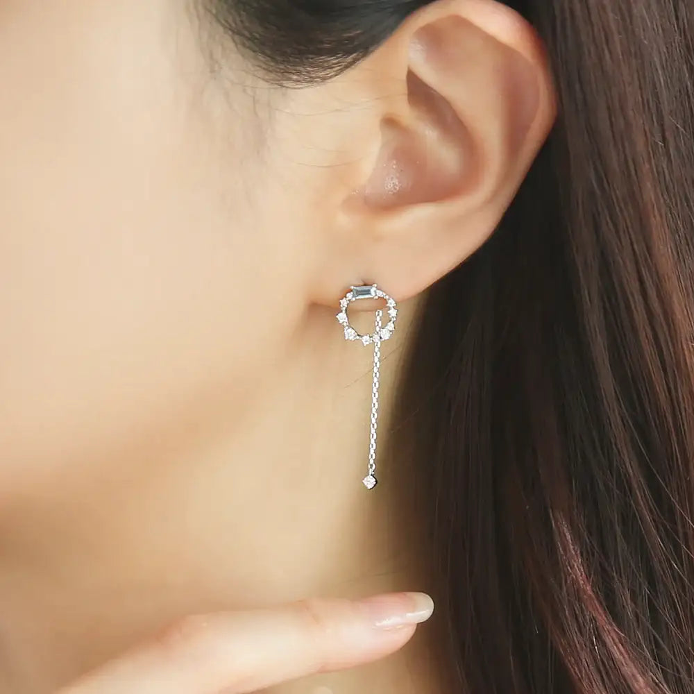 OST - Summer Aqua Silver Earrings - OST - Jewelry - Harumio