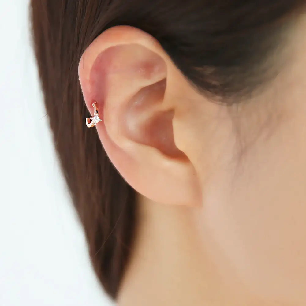OST - Antique Pretzel Cubic Steel Ear Pierce - OST - Jewelry - Harumio