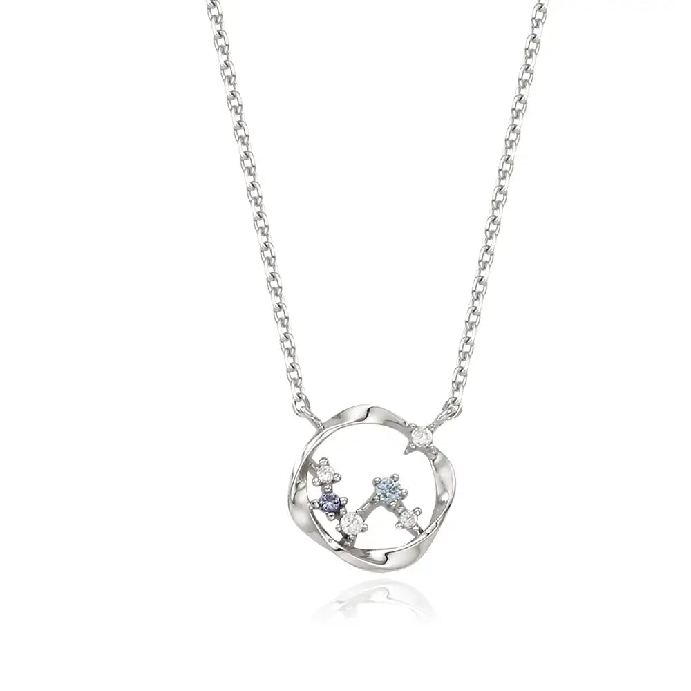 OST - Summer Blue Star Ring Type Silver Necklace - OST - Jewelry - Harumio