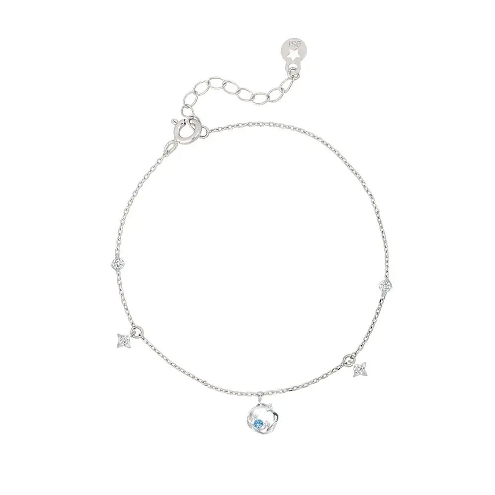 OST - Summer Blue Star Silver Bracelet - OST - Jewelry - Harumio