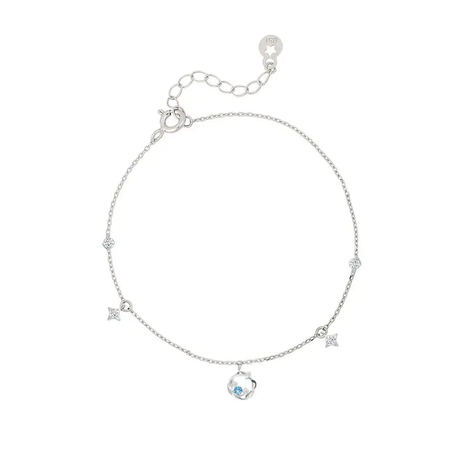 OST - Summer Blue Star Silver Bracelet - OST - Jewelry - Harumio