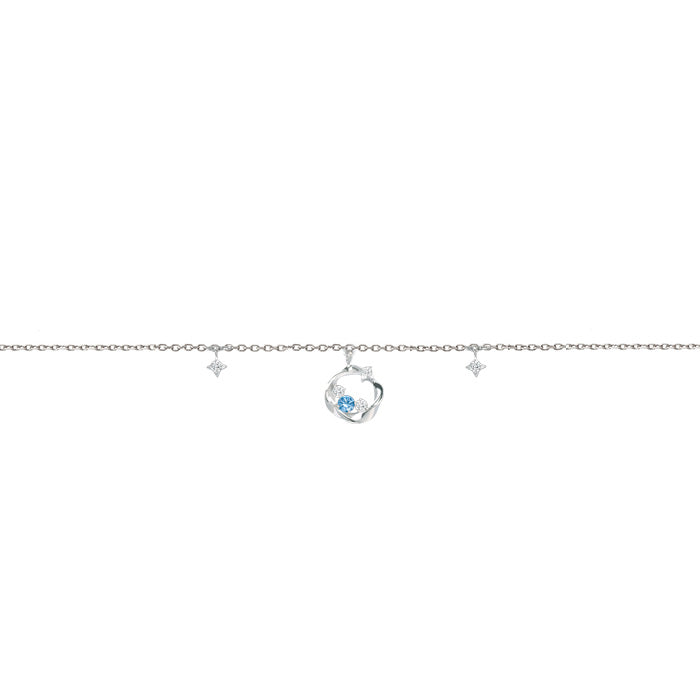 OST - Summer Blue Star Silver Bracelet
