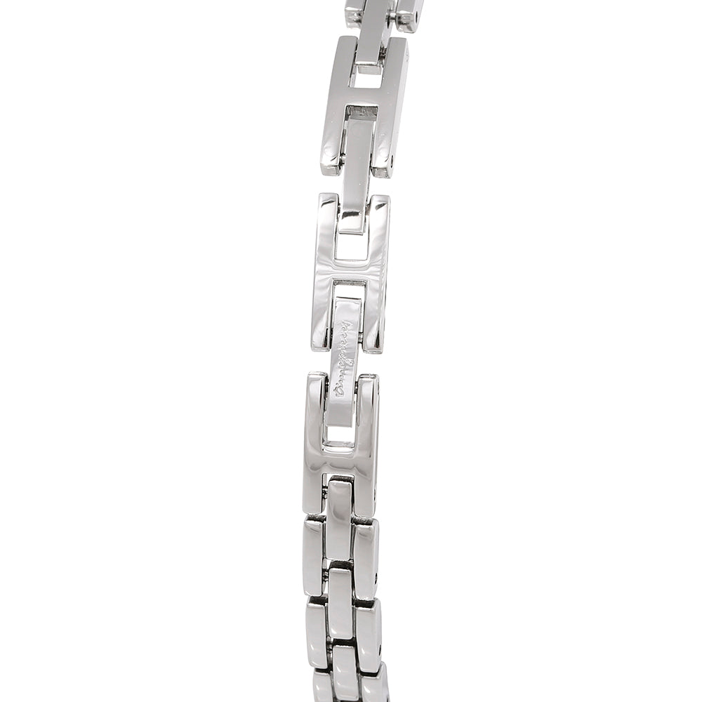 OST - Summer White Daily Silver Women's Metal Watch