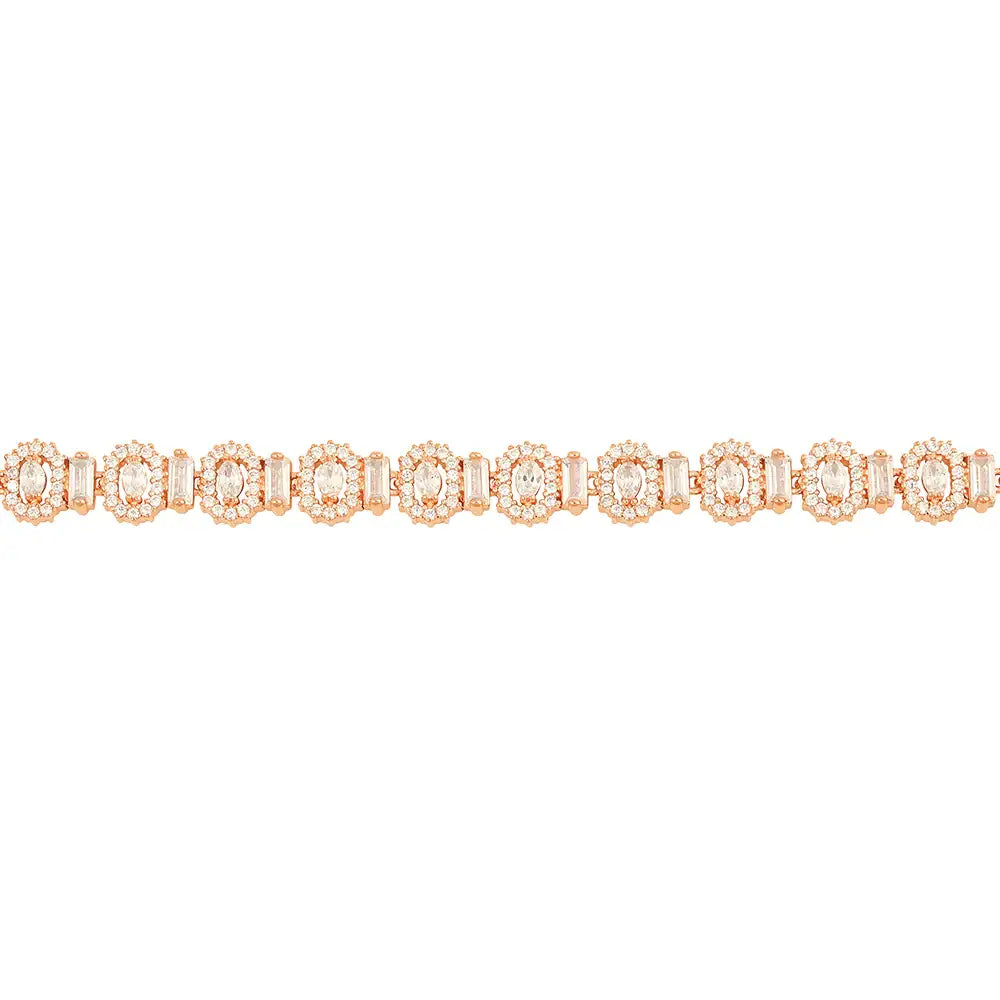 OST - Elegance Cubic Rose Gold Bracelet - OST - Jewelry - Harumio