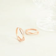 OST - Mobius Curved Double Ring Earrings - OST - Jewelry - Harumio