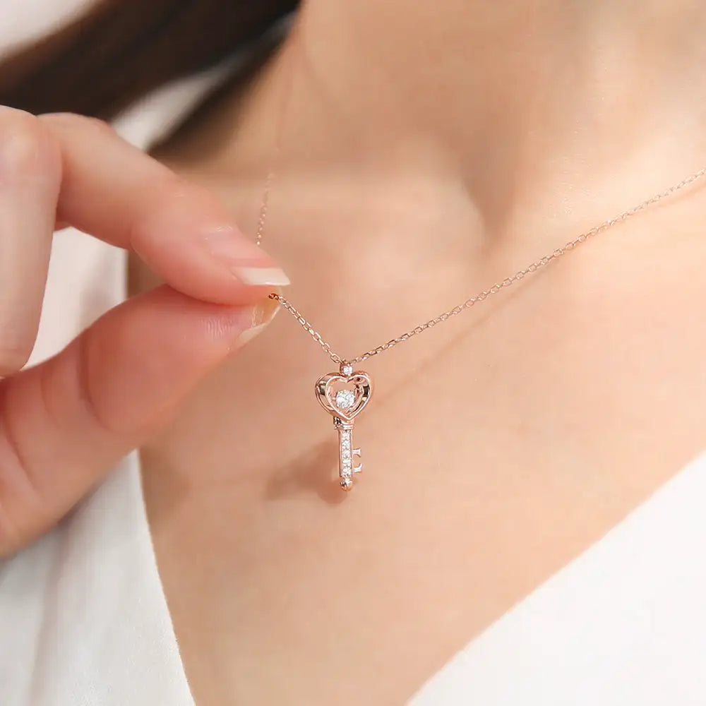 OST - Love Key Rose Gold Necklace - OST - Jewelry - Harumio