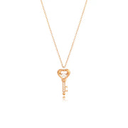 OST - Love Key Rose Gold Necklace - OST - Jewelry - Harumio