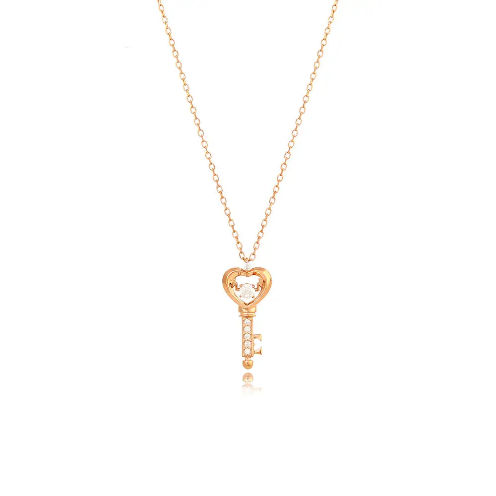 OST - Love Key Rose Gold Necklace - OST - Jewelry - Harumio