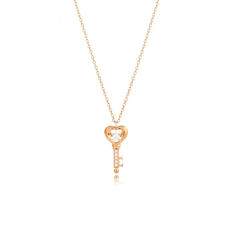 OST - Love Key Rose Gold Necklace - OST - Jewelry - Harumio