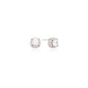 OST - Brightly Shining White Cubic Silver Earrings - OST - Jewelry - Harumio