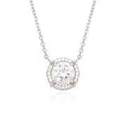 OST - Brightly Shining White Cubic Silver Necklace - OST - Jewelry - Harumio