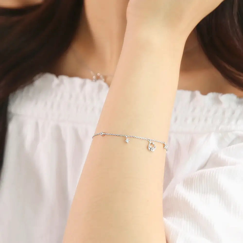 OST - Summer Blue Star Silver Bracelet - OST - Jewelry - Harumio