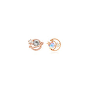 OST - Aquamarine Rose Gold Planet Ear Pierce (March) - OST - Jewelry - Harumio