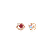 OST - Ruby Rose Gold Planet Ear Pierce (July) - OST - Jewelry - Harumio