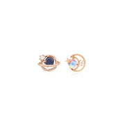 OST - Tanzanite Rose Gold Planet Steel Ear Pierce (December) - OST - Jewelry - Harumio