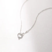 OST - Transparent Round Ring Silver Necklace - OST - Jewelry - Harumio