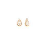 OST - Antique White Water Drop Rose Gold Earrings - OST - Jewelry - Harumio