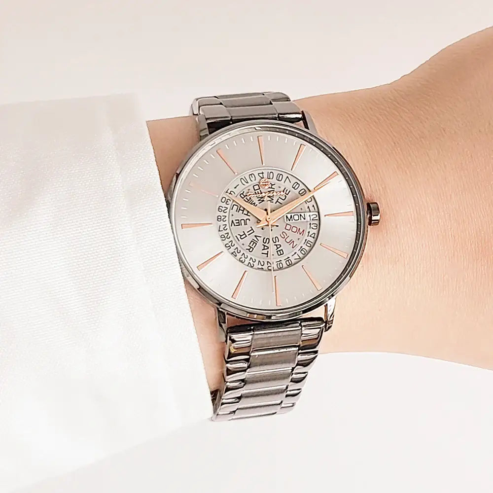 OST - Summer Cool Gray Men's Couple Metal Watch - OST - Watch - Harumio