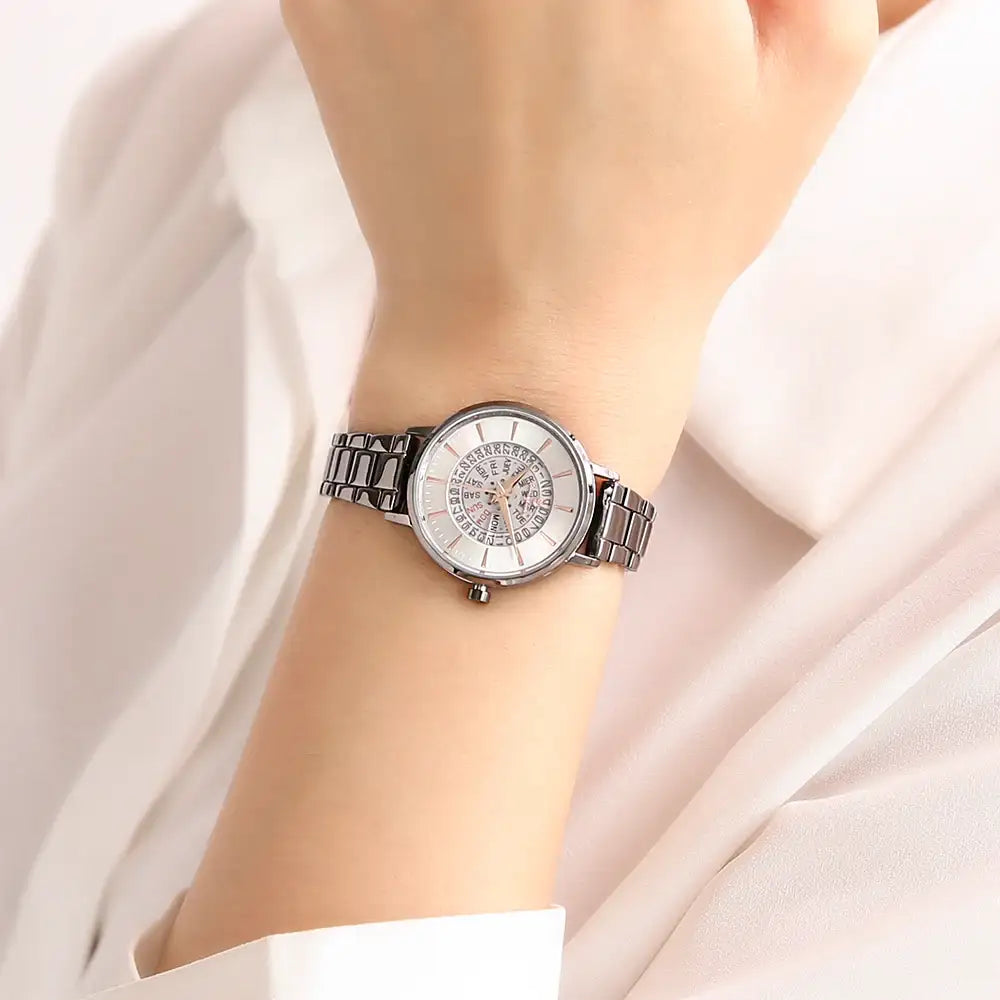 OST - Summer Cool Gray Women's Couple Metal Watch - OST - Watch - Harumio