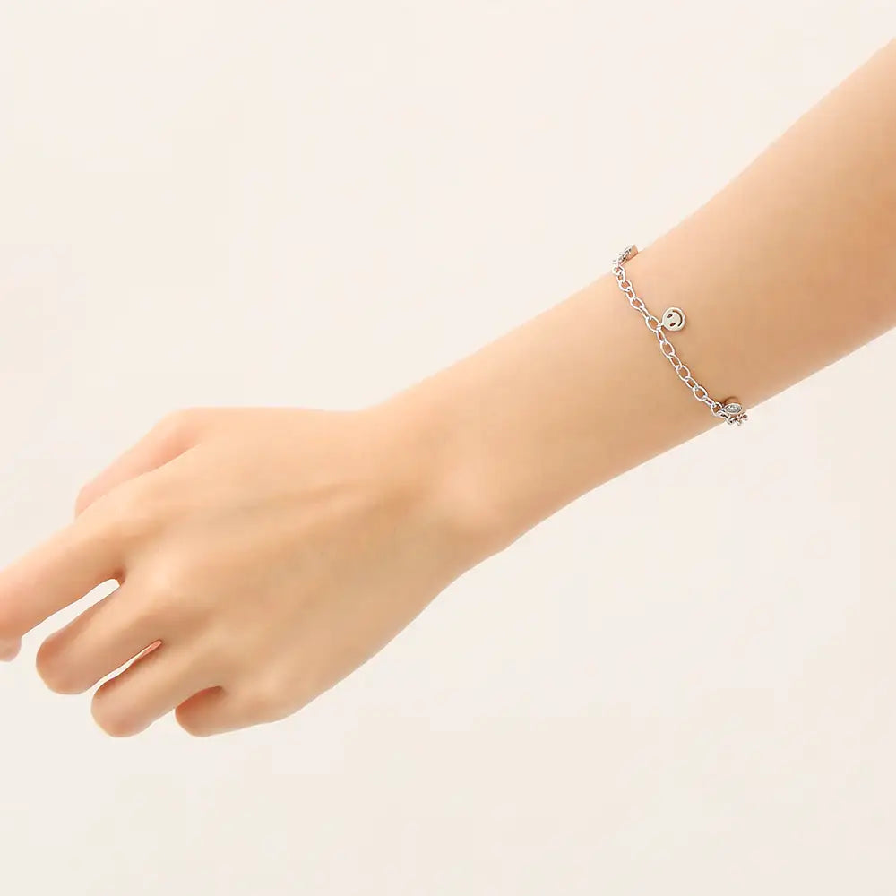 OST - Smile Coin Silver Bracelet - OST - Jewelry - Harumio