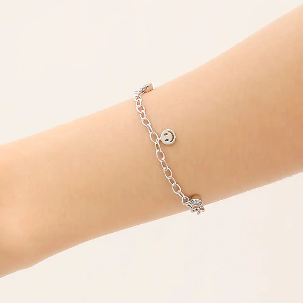 OST - Smile Coin Silver Bracelet - OST - Jewelry - Harumio