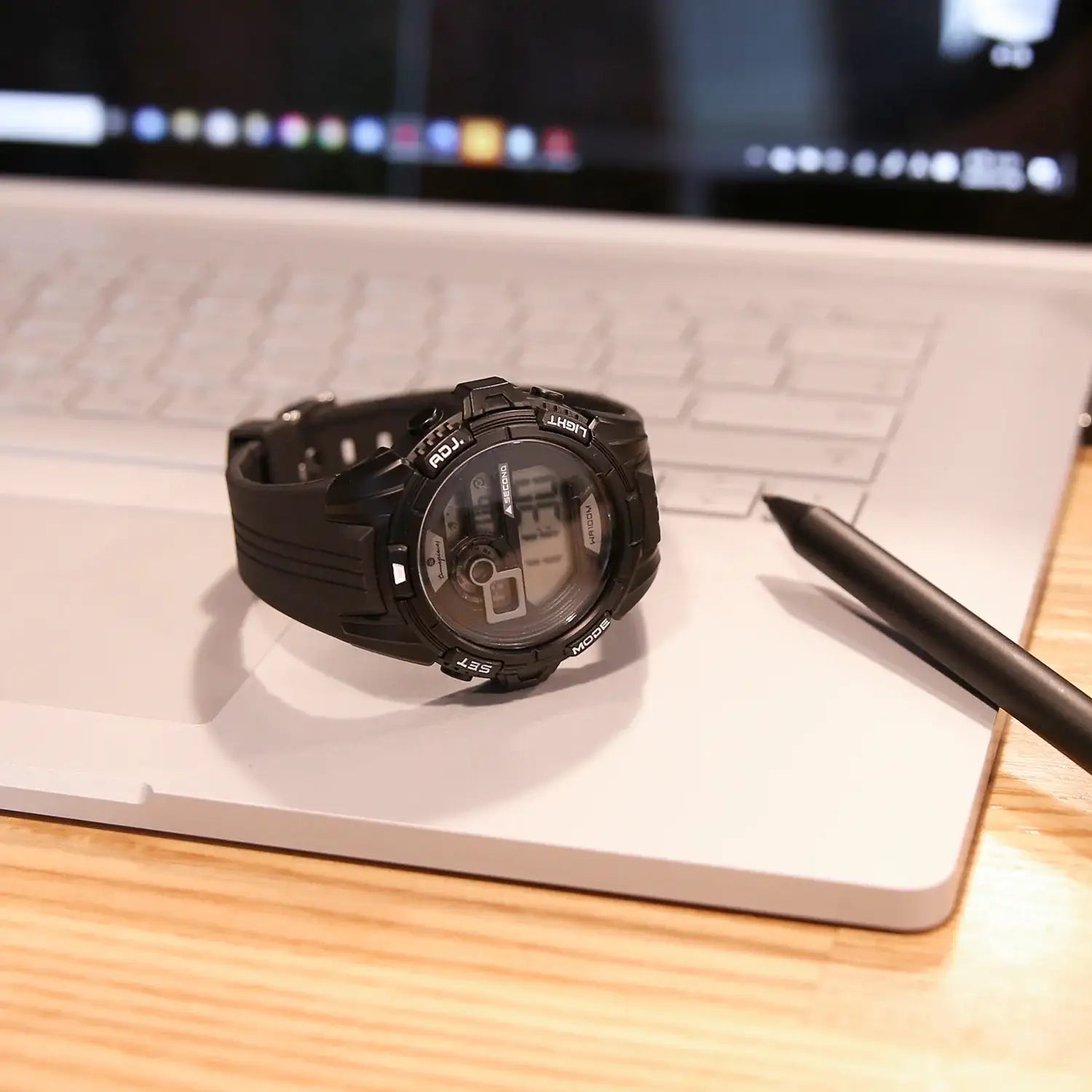 OST - Matte Black Glitter Waterproof Men's Digital Jelly Watch - OST - Watch - Harumio