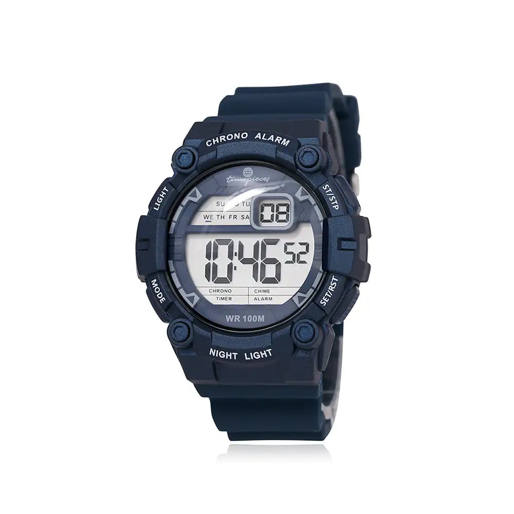OST - Matte Navy Waterproof Men's Digital Watch - OST - Watch - Harumio