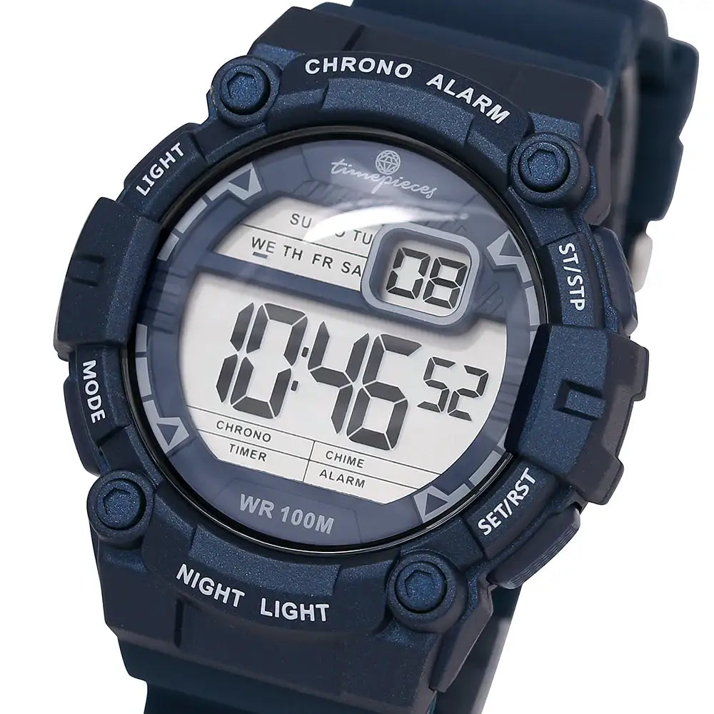OST - Matte Navy Waterproof Men's Digital Watch - OST - Watch - Harumio