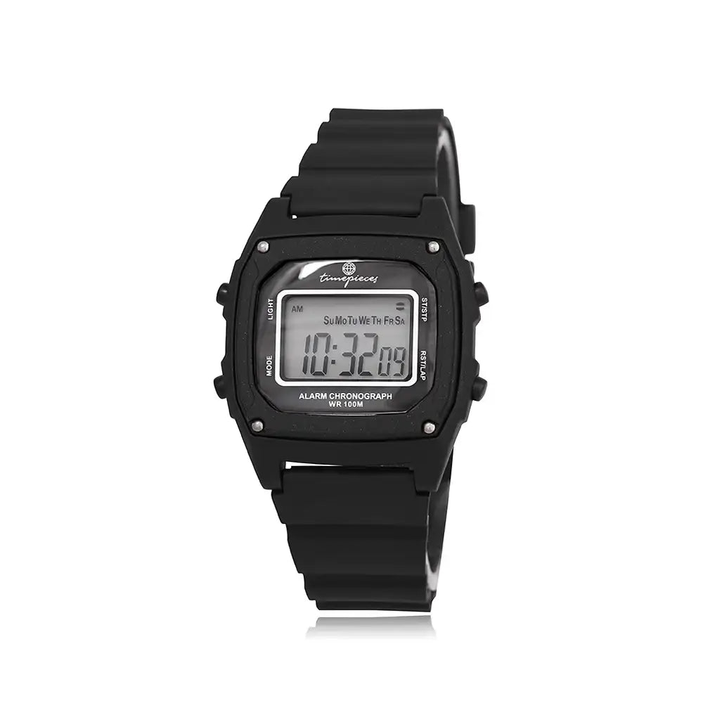 OST - Matte Black Glitter Waterproof Functional Digital Watch - OST - Watch - Harumio