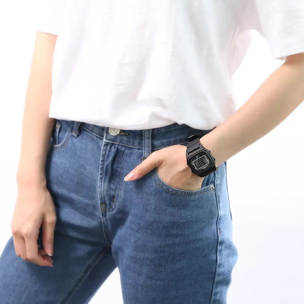 OST - Matte Black Glitter Waterproof Functional Digital Watch - OST - Watch - Harumio
