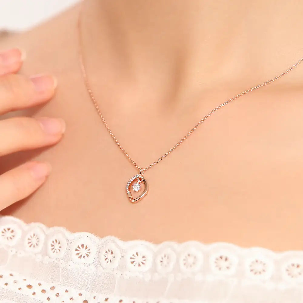 OST - Flat Round Rose Gold Necklace - OST - Jewelry - Harumio